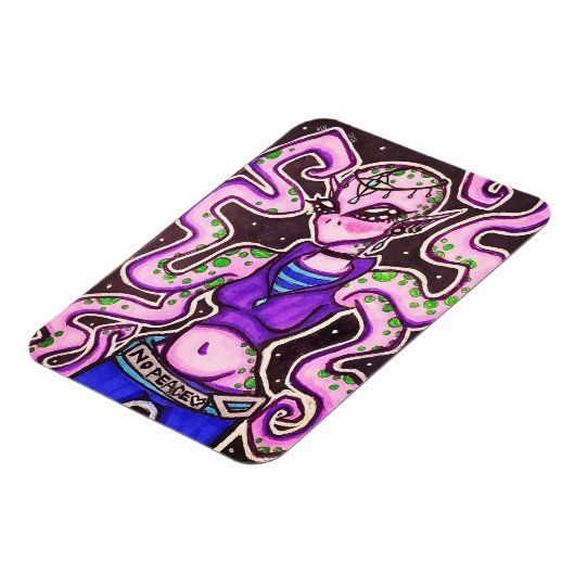 No Peace Alien Magnet (Linke Seite)