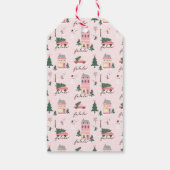 No Peeking Christmas Town & Tree Vintag Van Geschenkanhänger (Rückseite)