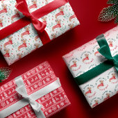 No Peeking Dackel Dog Weihnachtssüßer Geschenkpapier Set