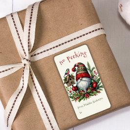 No Peeking Holiday Weihnachtsbummler Adressaufkleber