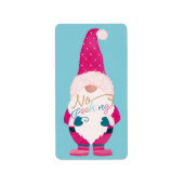 No Peeking Niedlich Spaß Weihnachten Weihnachtsfei Adressaufkleber (Vorne)