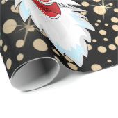 No Peeking - Santa Claus Geschenkpapier (Rolleneckpunkt)