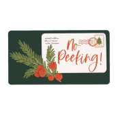 No Peeking Special Delivery Postage Umschlag Etike (Vorne)