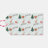 No Peeking Woodland Fox & Tree Delivery Geschenkanhänger (Rückseite Horizontal)