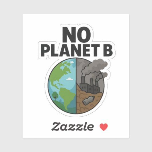 No Planet B Aufkleber für Öko Awareness Kampagnen (Blatt)