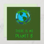 no Planet B Einladung (Vorne/Hinten)