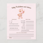 No podemos esperar mas Lindo oso Rosa Baby shower (Vorderseite)