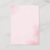 No podemos esperar mas Lindo oso Rosa Baby shower Begleitkarte (Rückseite)