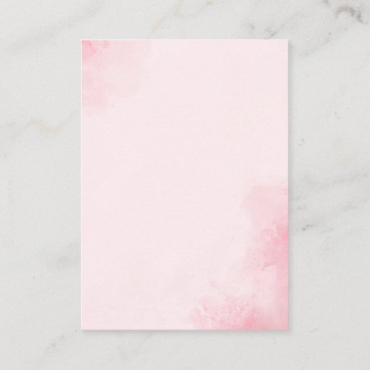 No podemos esperar mas Lindo oso Rosa Baby shower Begleitkarte (Rückseite)