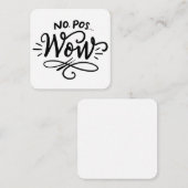 No Pos Wow Tiny Mitteilungskarten (Vorne/Hinten)