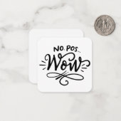 No Pos Wow Tiny Mitteilungskarten (Vorderseite/Rückseite Beispiel)