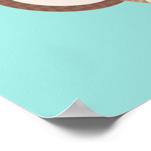 No Pouting Meme Sock Monkey Baby Kinderzimmer Post Poster (Ecke)