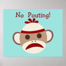 No Pouting Meme Sock Monkey Baby Kinderzimmer Post
