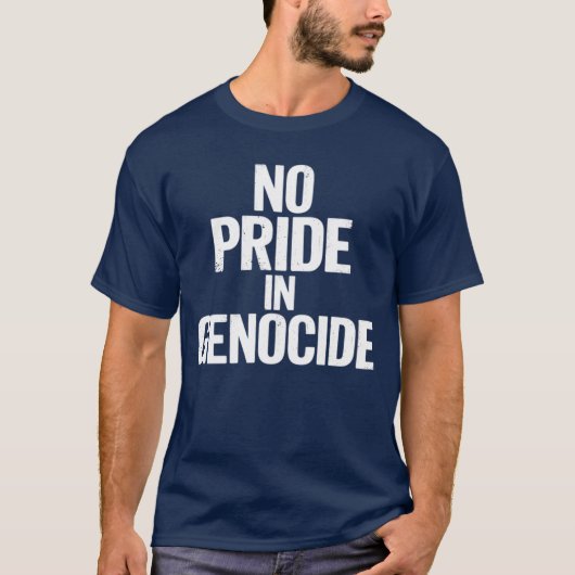 No Pride In Genocide Canada Day Indigenous Canadia T-Shirt (Vorderseite)