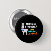 No Prob-Lama Angelman Syndrome Warrior Survivor A Button (Vorne & Hinten)
