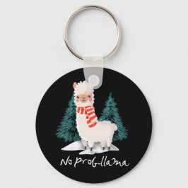 No Prob Lama Christmas Bestes Geschenk für Alpaca Schlüsselanhänger