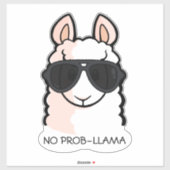 No Prob-Llama Aufkleber (Blatt)