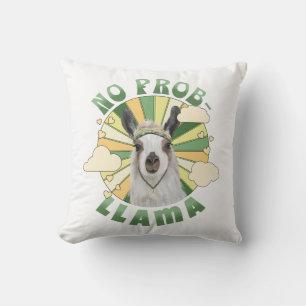 No Prob-Llama Boho Llama Kissen