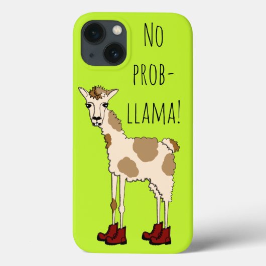 No Prob- Llama Case-Mate iPhone Hülle (Rückseite)