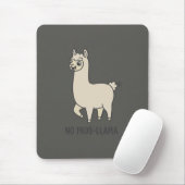 "No Prob-Llama" Cute Llama Doodle - Chill Vibe Mousepad (Mit Mouse)