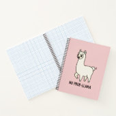 "No Prob-Llama" Cute Llama Doodle - Chill Vibe Notizblock (Innenseite)