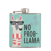 No Prob-Llama Flachmann (Vorderseite)