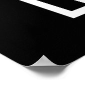 No-Prob-Llama Funny Cool Llama Pun Dark BG Poster (Ecke)