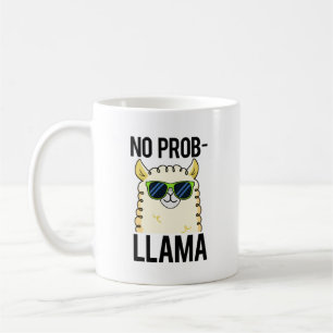 No-Prob-Llama Funny Cool Llama Pun Kaffeetasse