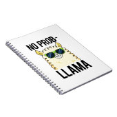No-Prob-Llama Funny Cool Llama Pun Notizblock (Rechte Seite)