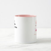 No Prob-Llama Funny Hübsch Floral Pink Llama Tasse (Zentrum)