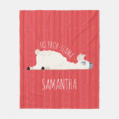 No Prob-Llama Funny Llama Blanket Fleecedecke (Vorderseite)