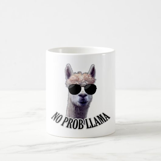 No Prob Llama - Funny Spaß Kaffeetasse (Mittel)