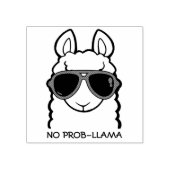 No Prob-Llama Gummistempel (Prägung)