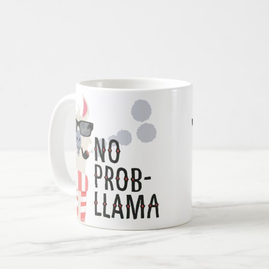 No Prob-Llama Kaffeetasse (Vorderseite Links)
