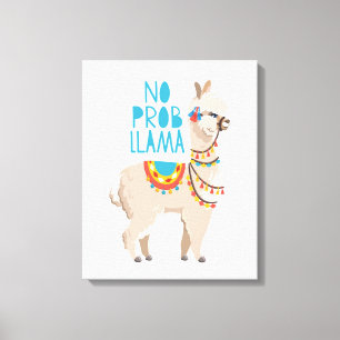 No Prob Llama Leinwanddruck