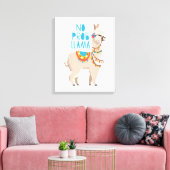 No Prob Llama Leinwanddruck (Insitu (Wohnzimmer))