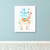 No Prob Llama Leinwanddruck (Insitu (Holzboden))
