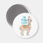 No Prob Llama Magnet (Vorderseite/Rückseite)