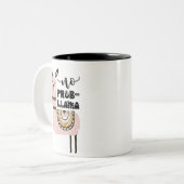 No Prob-Llama Niedlich Funny Zweifarbige Tasse (Vorderseite Links)