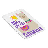 No Prob-Llama, Niedlich Llama Festivals Sunny Magnet (Rechte Seite)