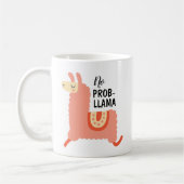 No Prob-Llama, Niedliche Llama-Kaffee-Tasse, Kaffe Kaffeetasse (Links)