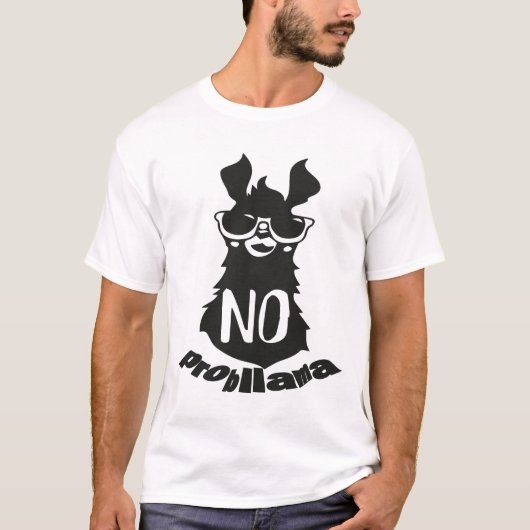No Prob Llama, No Probllama, No Prob-Llama T-Shirt (Vorderseite)