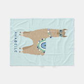 No Prob - Llama - Personalisierte Kinder Fleecedecke (Vorderseite (Horizontal))