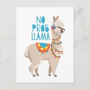 No Prob Llama Postkarte