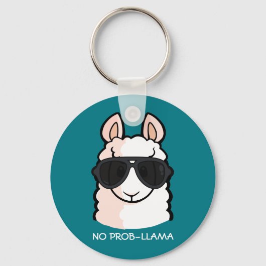 No Prob-Llama Schlüsselanhänger (Vorderseite)