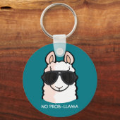 No Prob-Llama Schlüsselanhänger (Vorderseite)