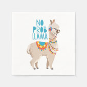 No Prob Llama Serviette (Vorderseite)