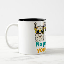 No Prob-Llama Zweifarbige Tasse