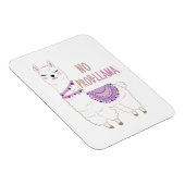 No Probllama Llama Funny Magnet (Rechte Seite)