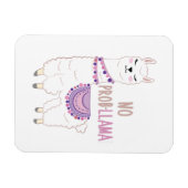 No Probllama Llama Funny Magnet (Horizontal)